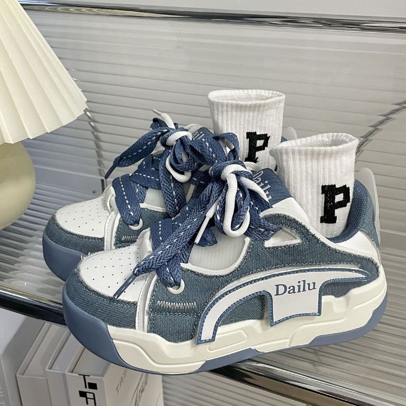 Style Core Aesthetics, New Style Trends Vintage Patchwork Sneakers