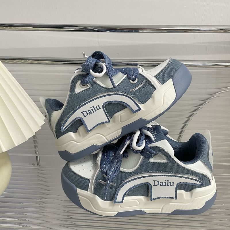 Style Core Aesthetics, New Style Trends Vintage Patchwork Sneakers