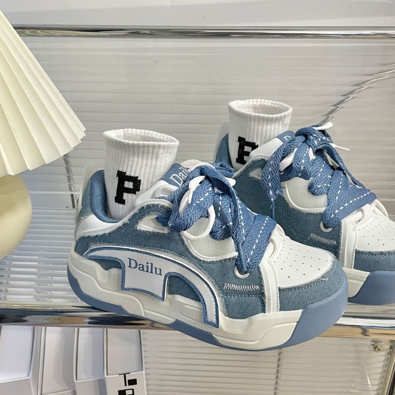 Style Core Aesthetics, New Style Trends Vintage Patchwork Sneakers