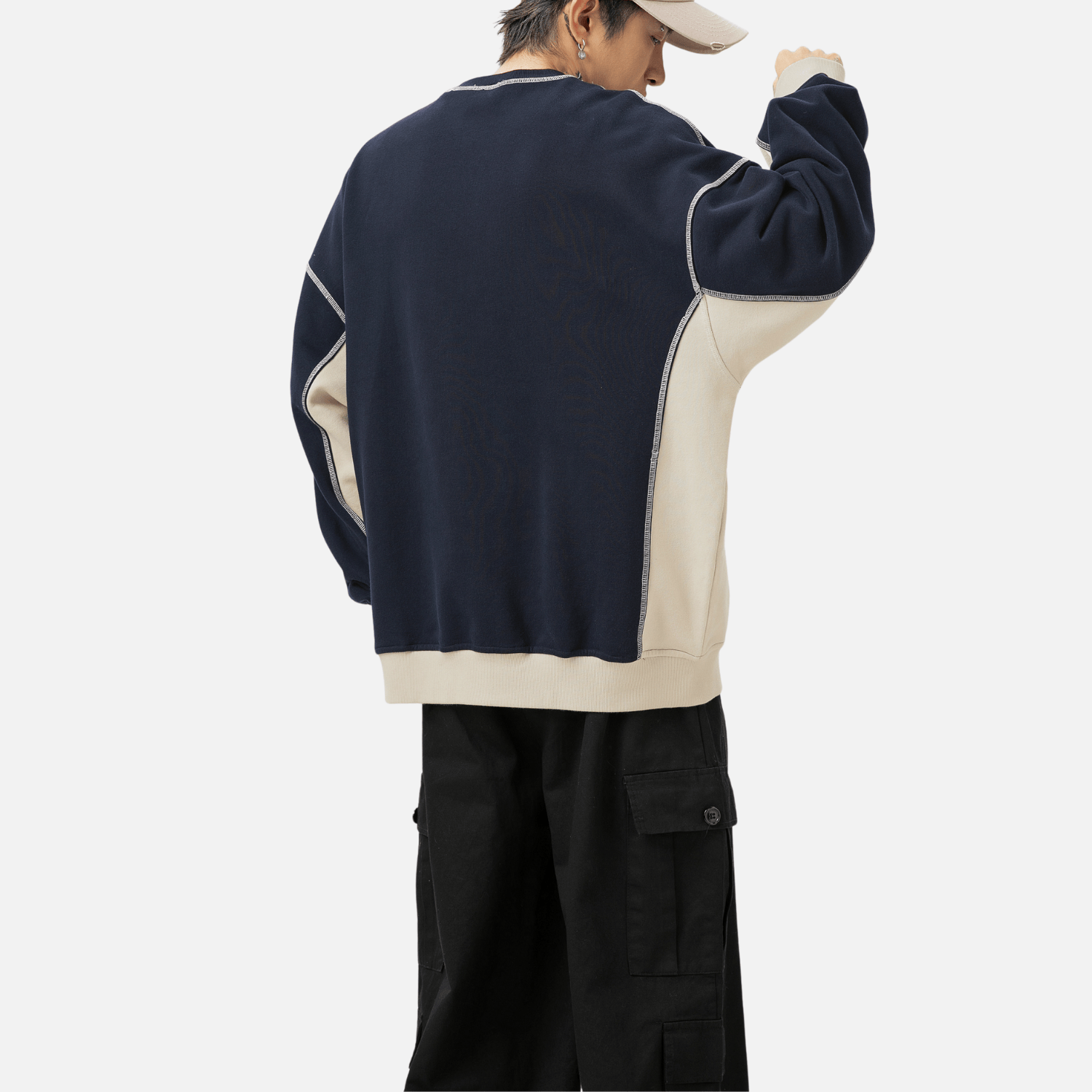 Style Core Aesthetics, New Style Trends Vintage  Patchwork Sweatshirt