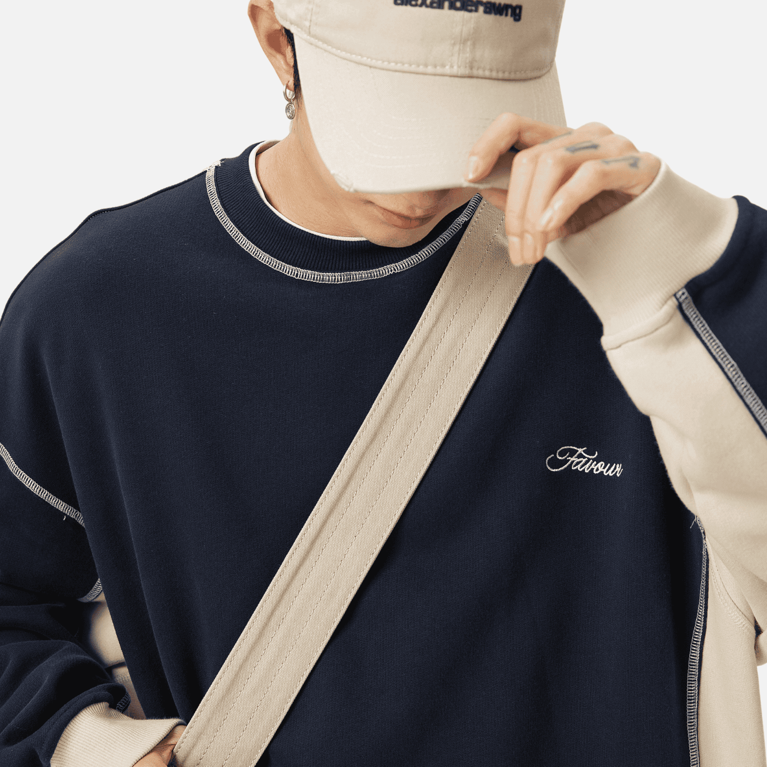 Style Core Aesthetics, New Style Trends Vintage  Patchwork Sweatshirt