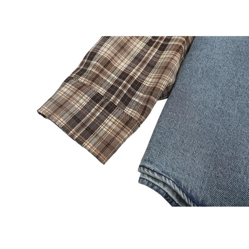 Style Core Aesthetics, New Style Trends Vintage Plaid Patchwork Shirts