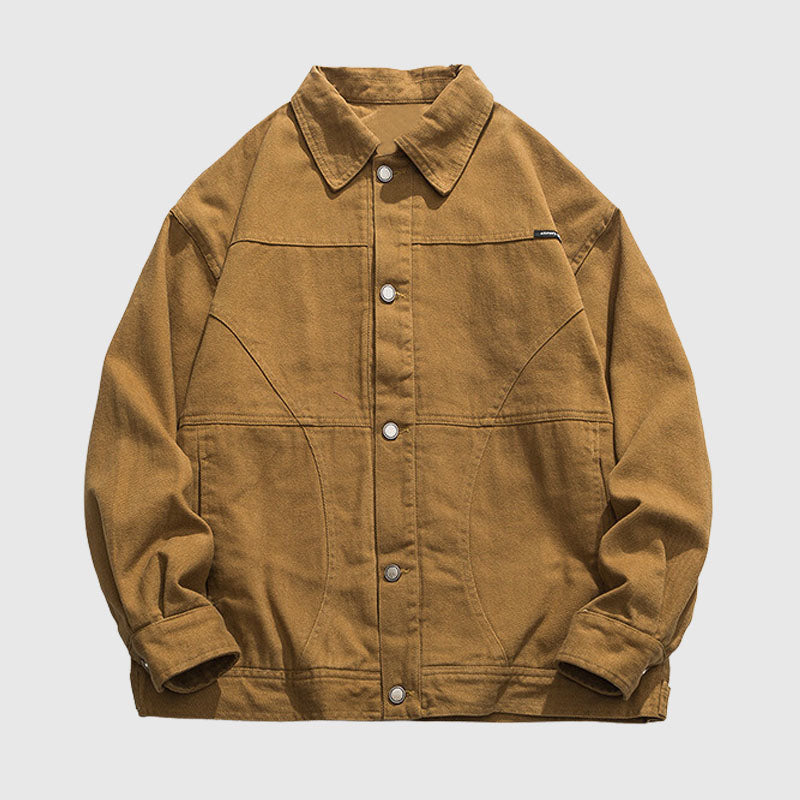 Style Core Aesthetics, New Style Trends Vintage Solid Cargo Jacket
