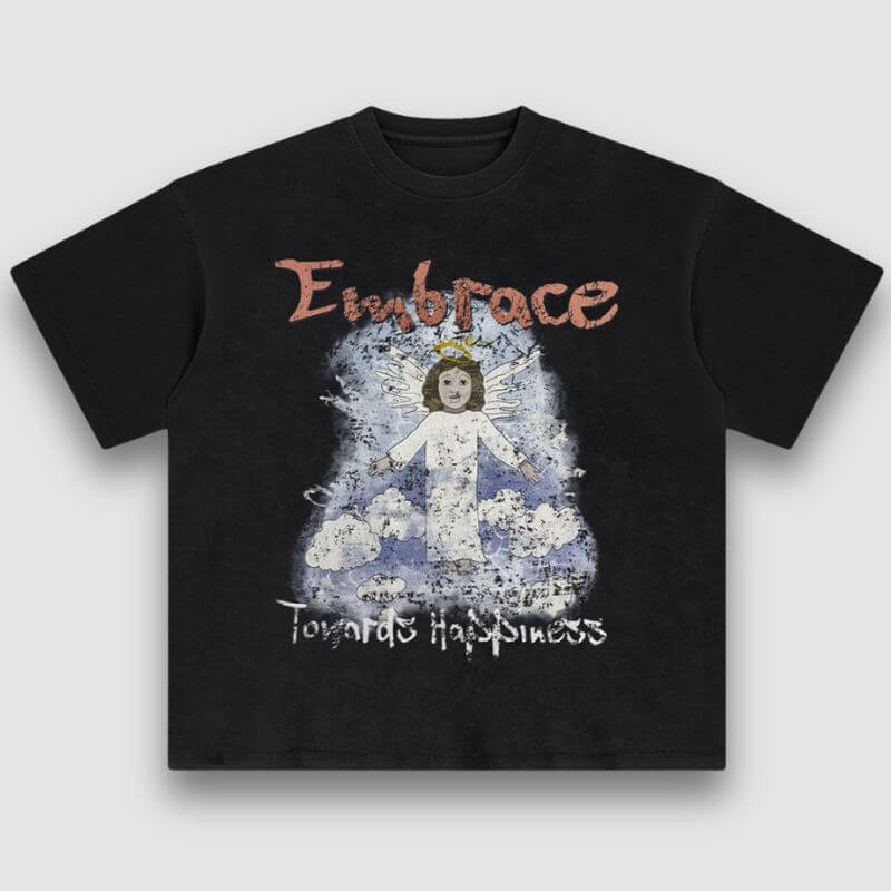 Style Core Aesthetics, New Style Trends Washed Angel Print Tee