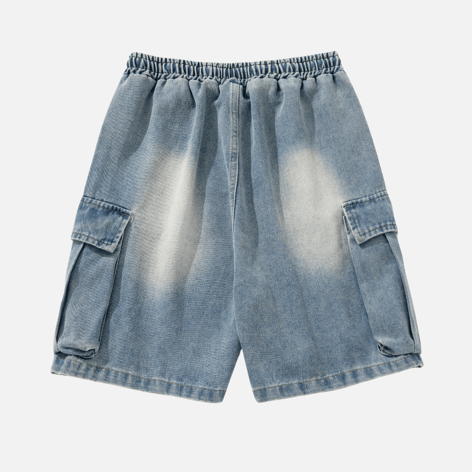 Style Core Aesthetics, New Style Trends Washed Denim Cargo Shorts