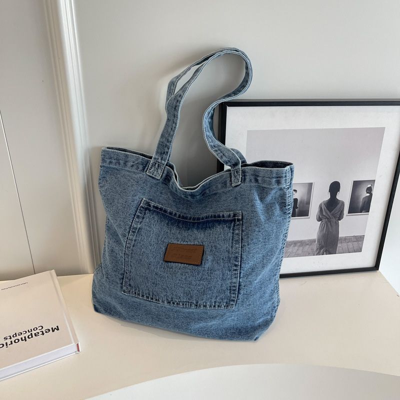 Style Core Aesthetics, New Style Trends Washed Denim Shoulder Bag