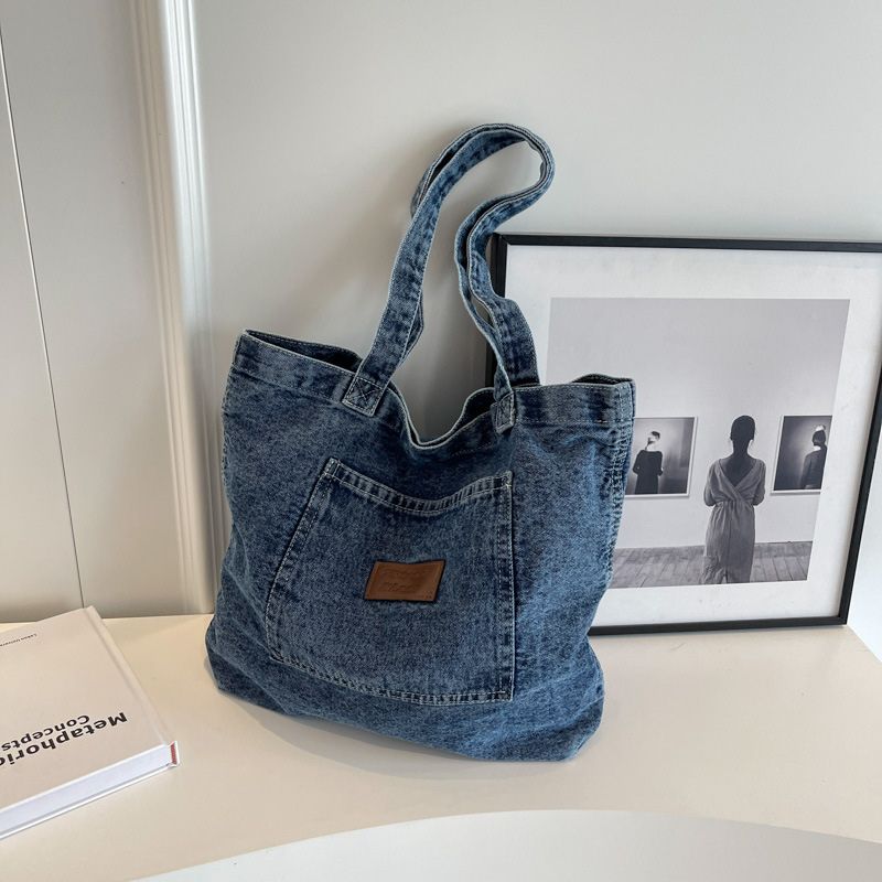 Style Core Aesthetics, New Style Trends Washed Denim Shoulder Bag