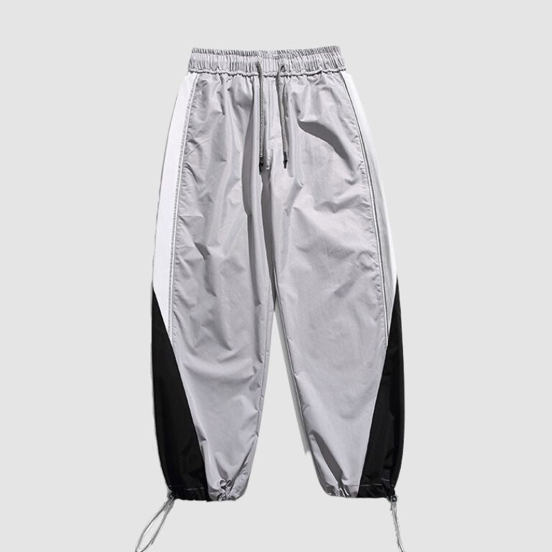 Style Core Aesthetics, New Style Trends Wide Leg Color Contrast Parachute Pants