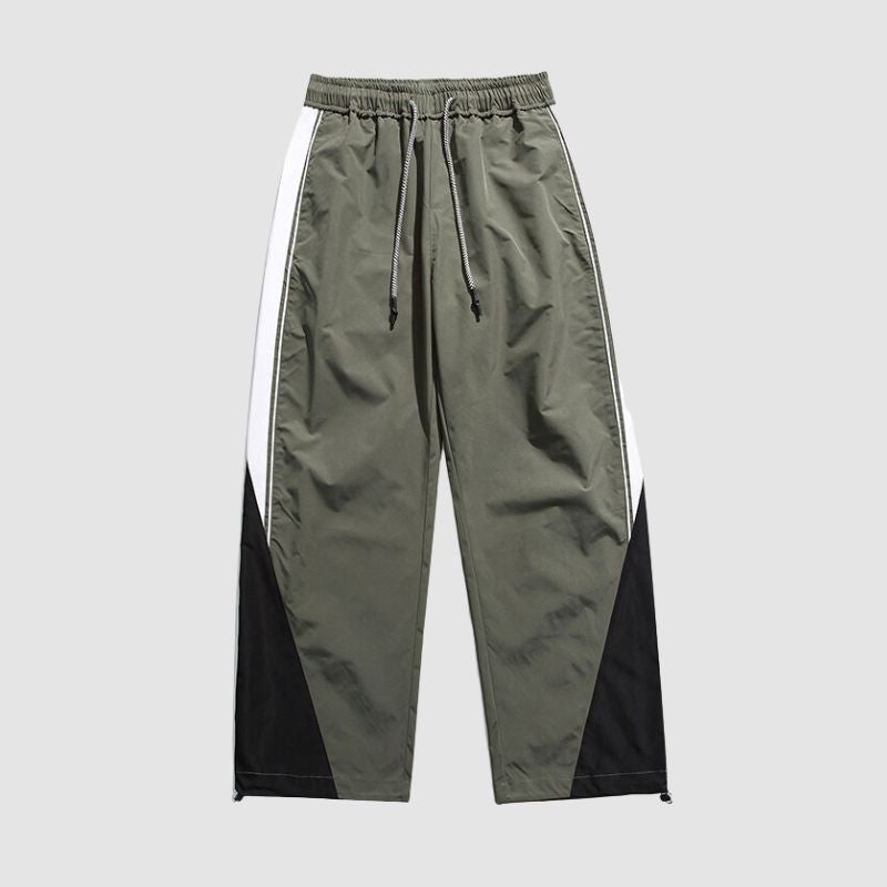Style Core Aesthetics, New Style Trends Wide Leg Color Contrast Parachute Pants