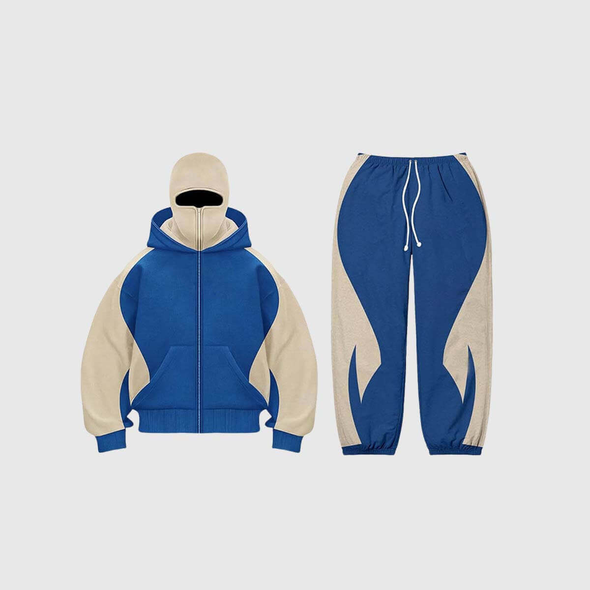 Style Core Aesthetics, New Style Trends Y2K Colorblock Hoodie & Pants Set