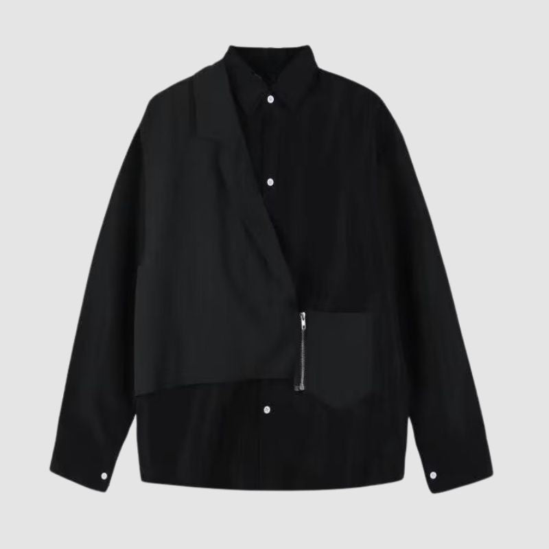Style Core Aesthetics, New Style Trends Zipper Vest Patch Shirts