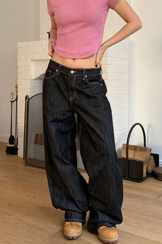 Summer po, Vintage Baggy Harajuku Jeans
