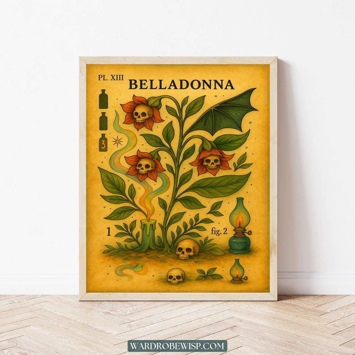 Belladonna Botanical Wall Art canvas