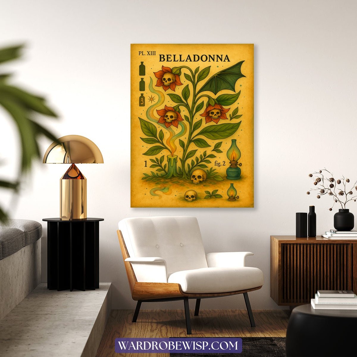 Belladonna Botanical Wall Art canvas