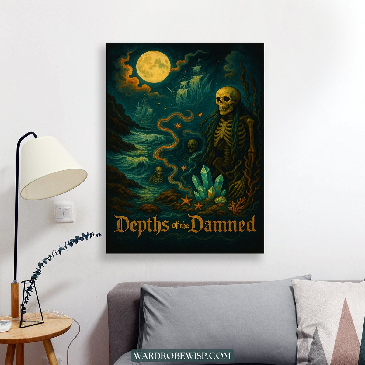 Depths of the Damned Wall Art canvas