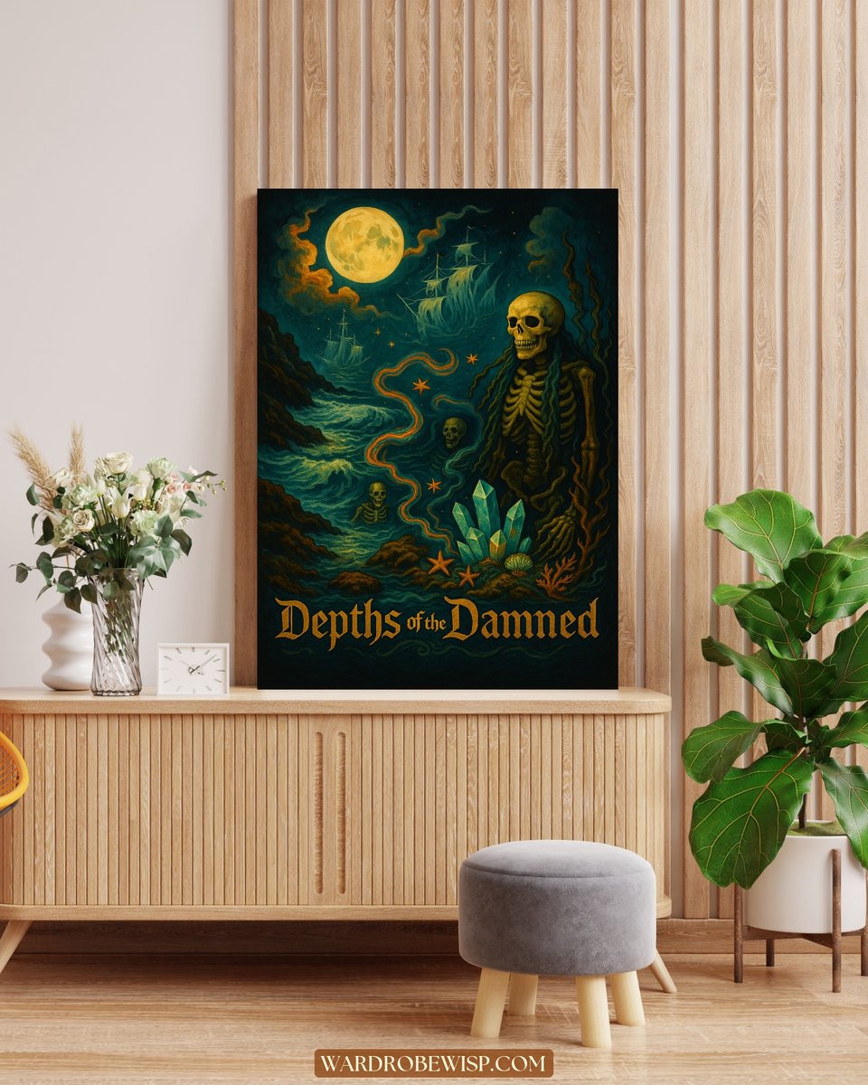 Depths of the Damned Wall Art canvas