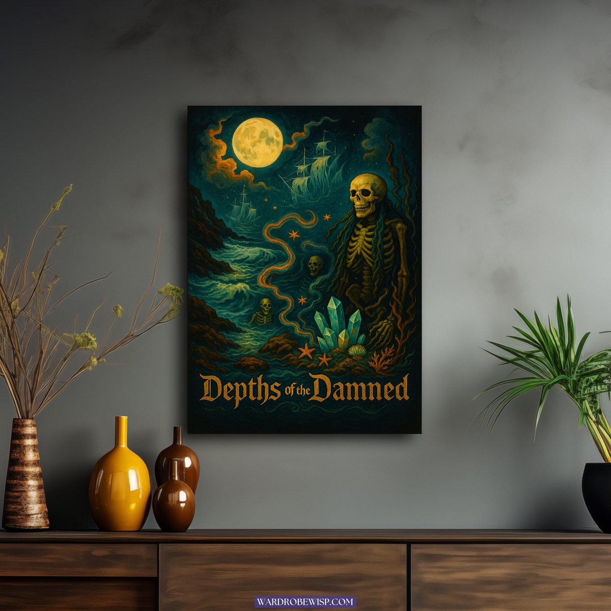 Depths of the Damned Wall Art canvas