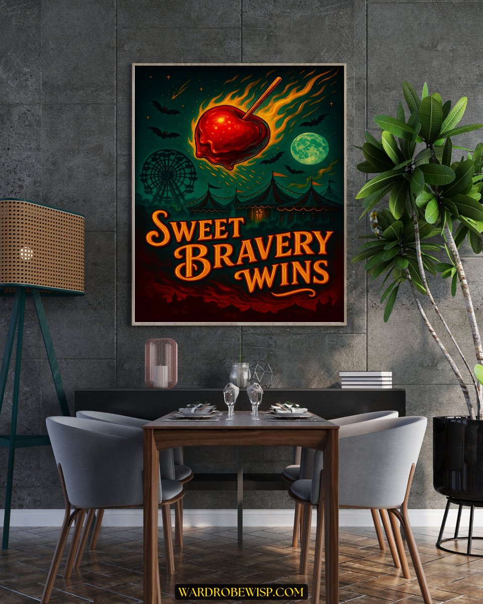 Halloween Sweet Bravery Wins Canvas canvas