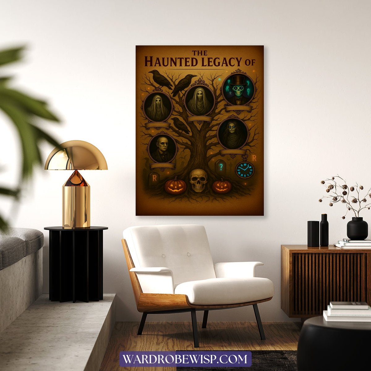 Haunted Family Art canvas