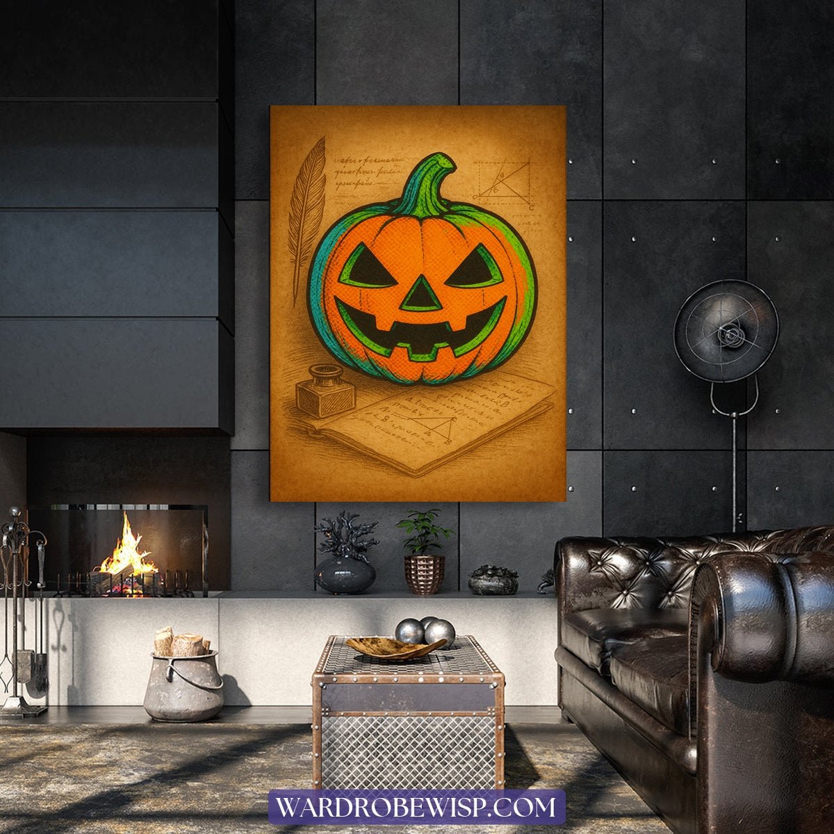 Jack O Lantern Art canvas