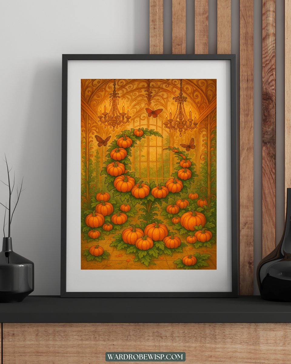 Pumpkin Conservatory Wall Art canvas