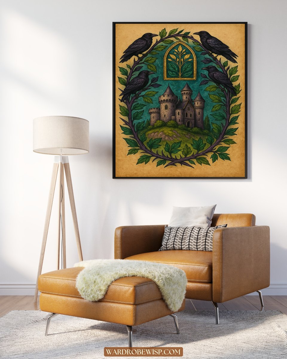 Raven Castle Canvas canvas