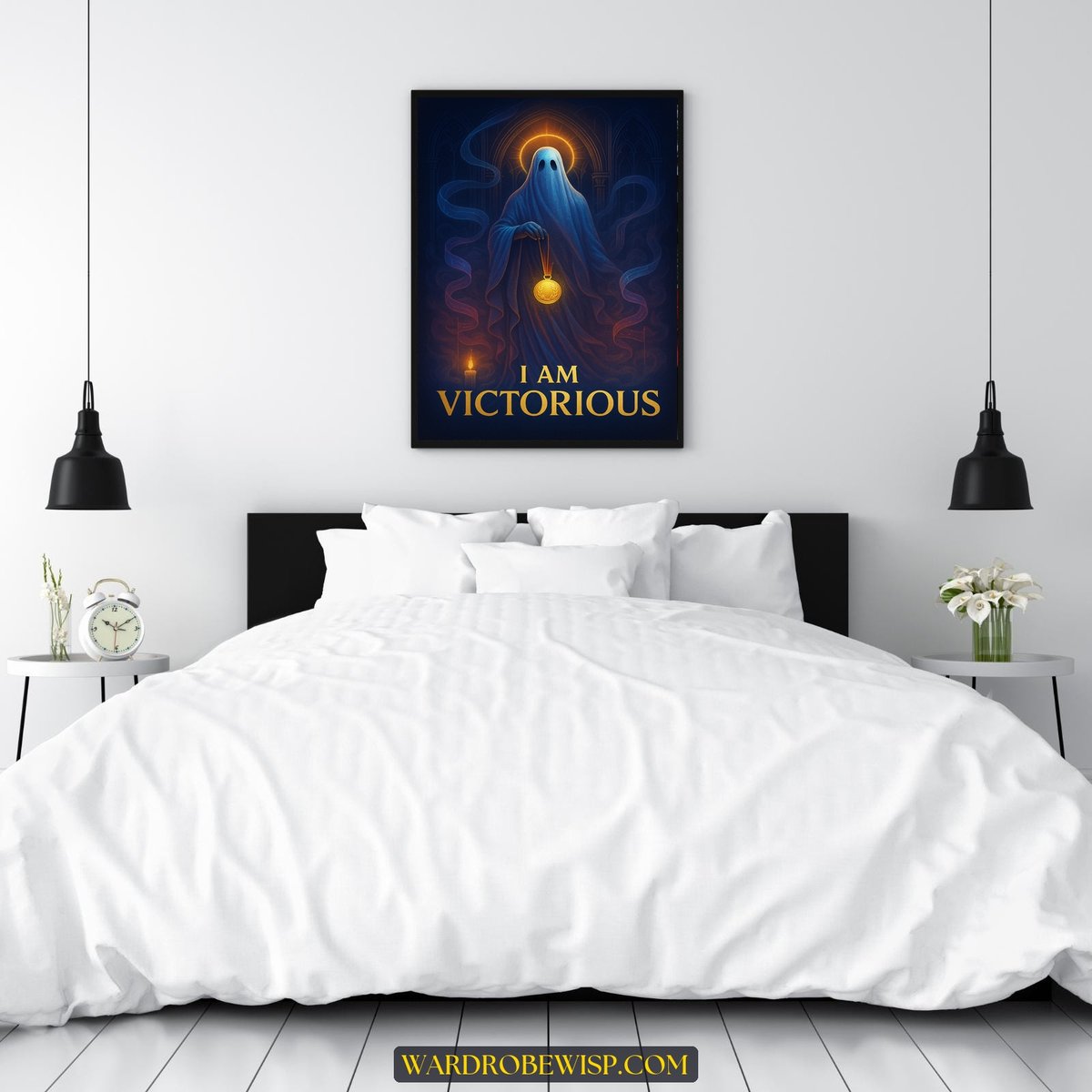 Victorious Ghost Wall Art canvas