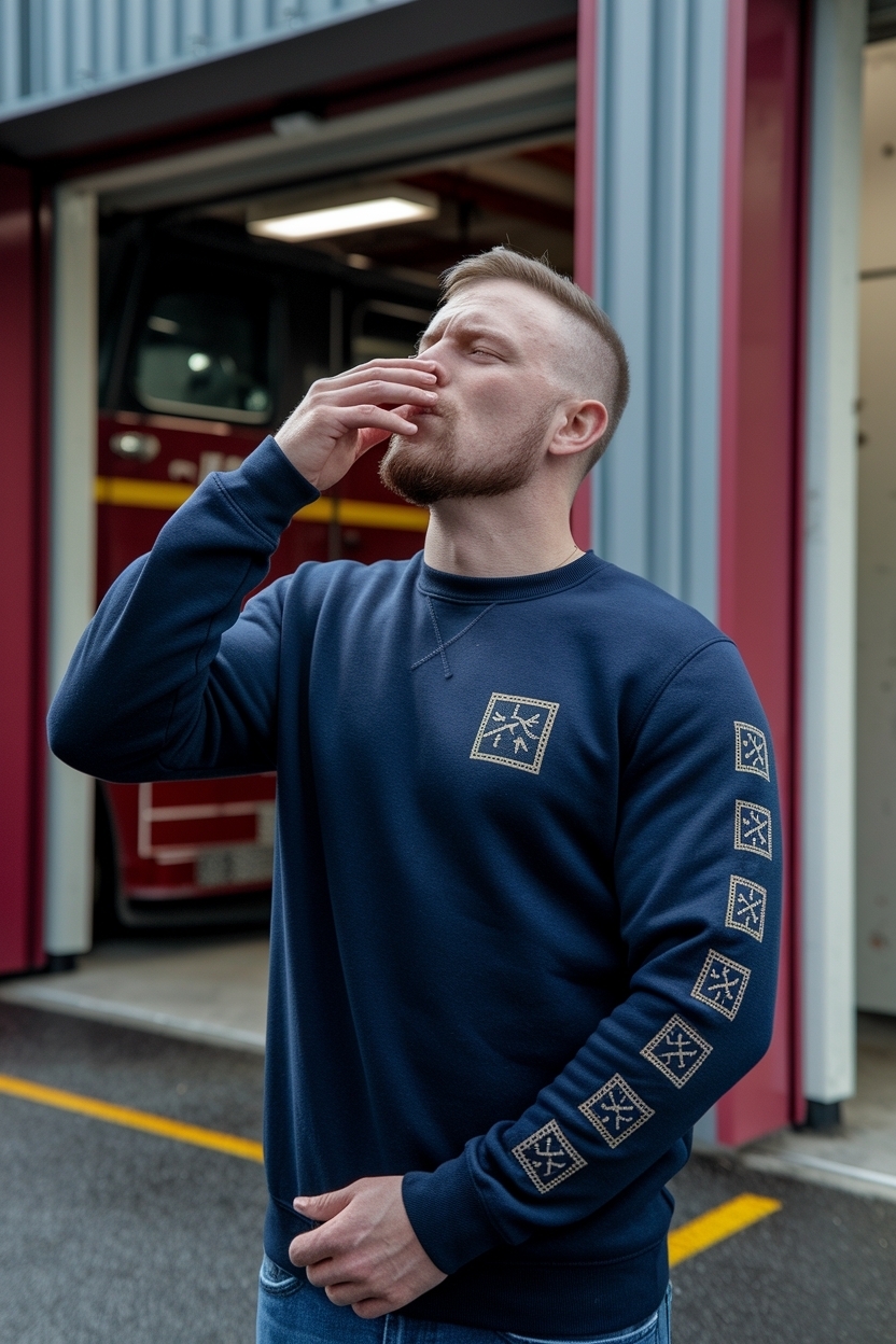 Box Breathing Embroidery Sweatshirt: Style Meets Mindfulness outfit idea