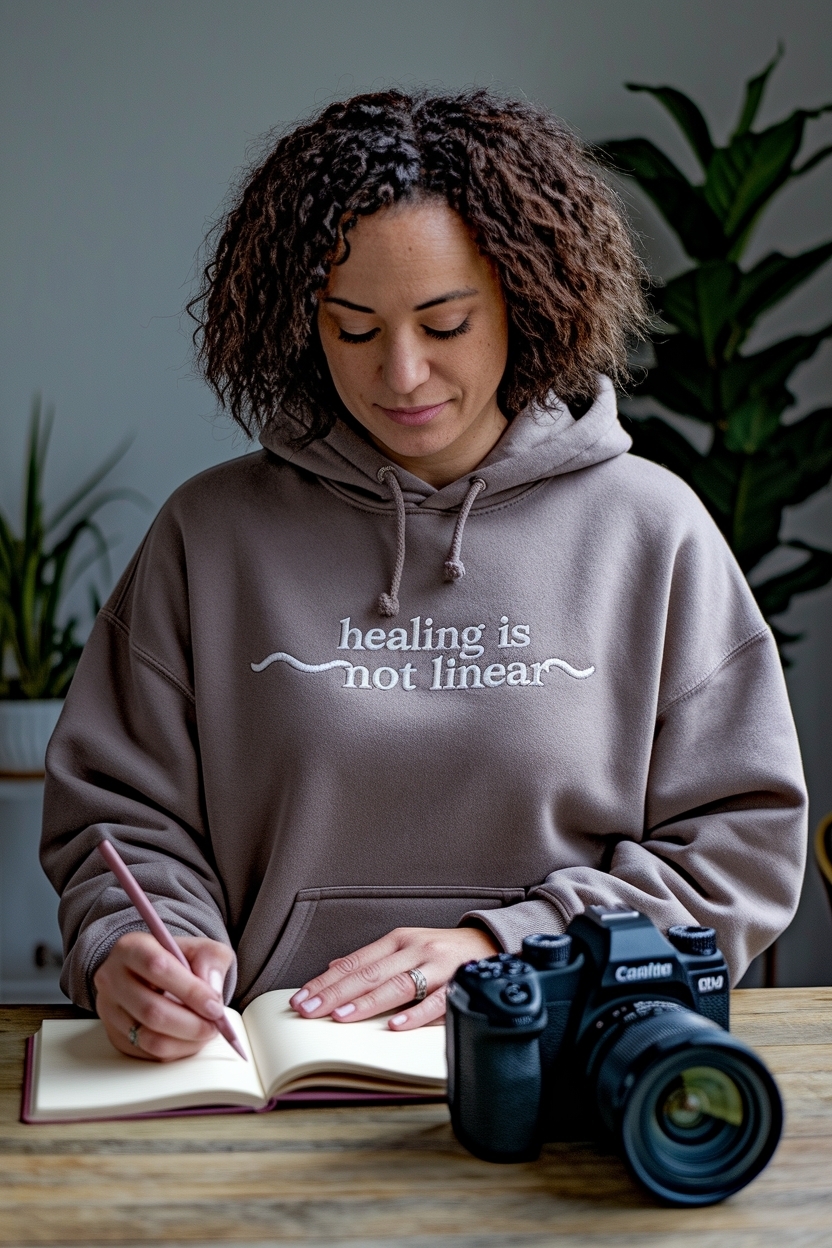 Healing is Not Linear Creator Hoodie: A Statement Piece outfit idea