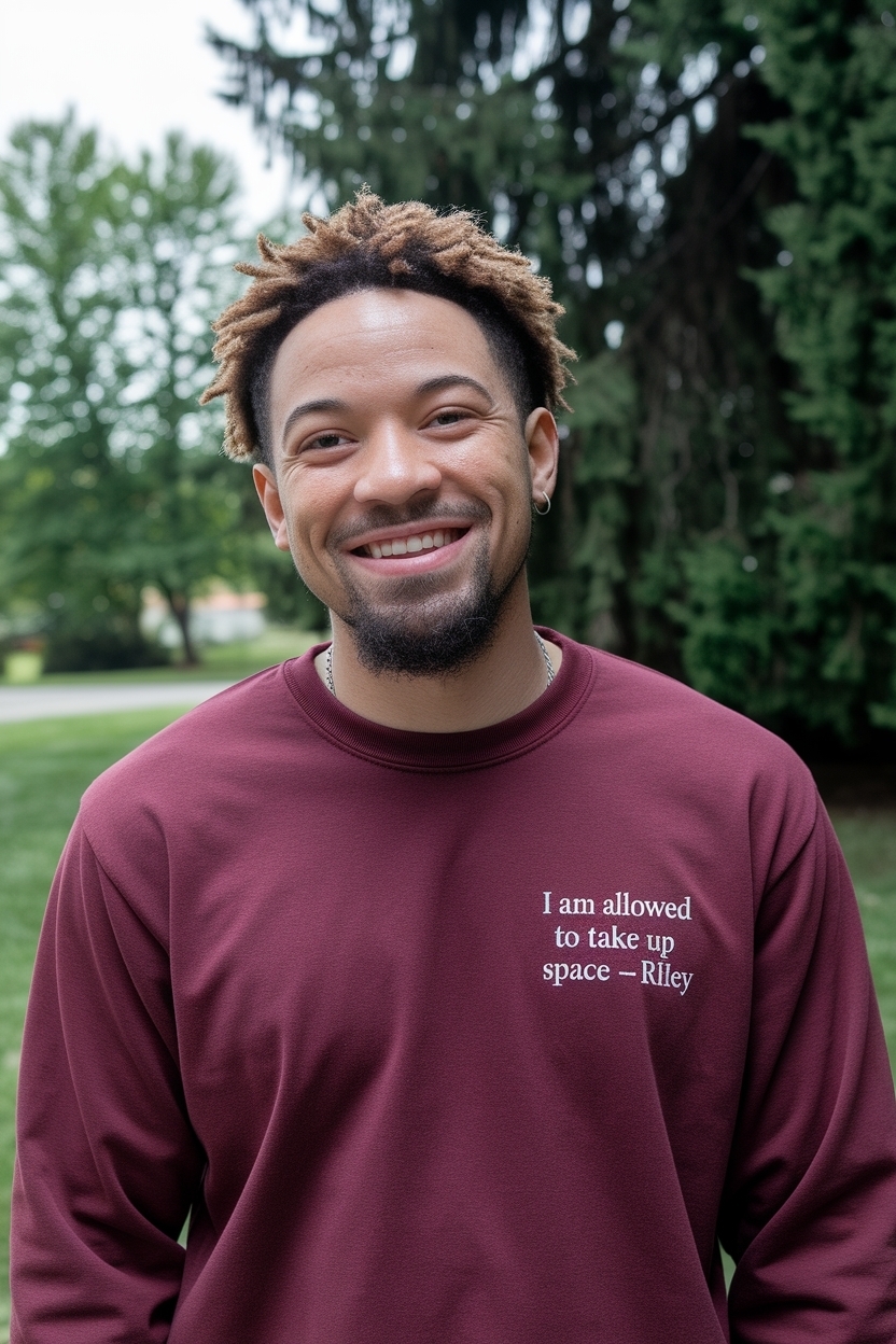 I Am Allowed to Take Up Space Riley: Self-Expression Styles outfit idea