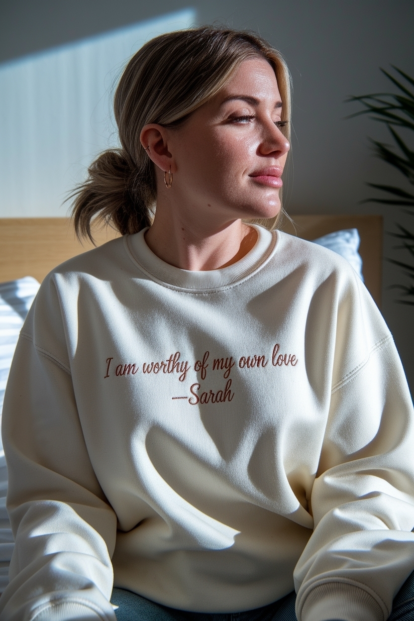 I Am Worthy of My Own Love Sarah: Self-Love Journey outfit idea