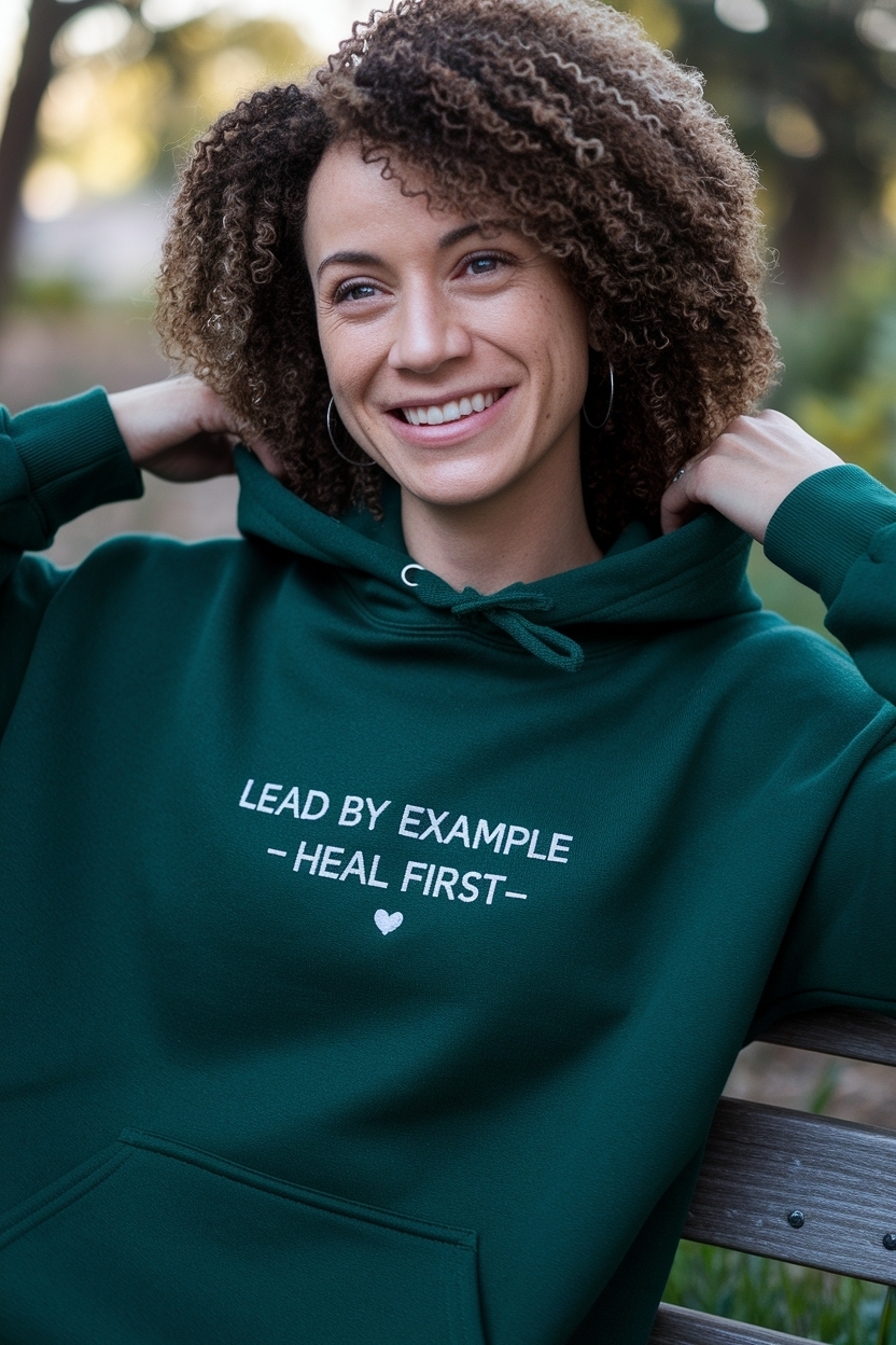 Lead by Example Heal First Hoodie: Fashion with Purpose outfit idea