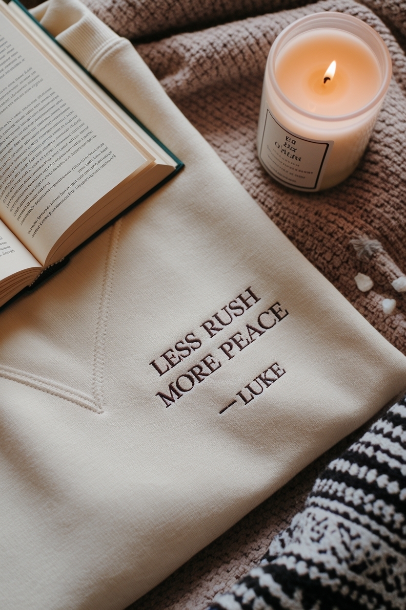 Less Rush More Peace Luke: Embracing Calm Fashion Choices outfit idea