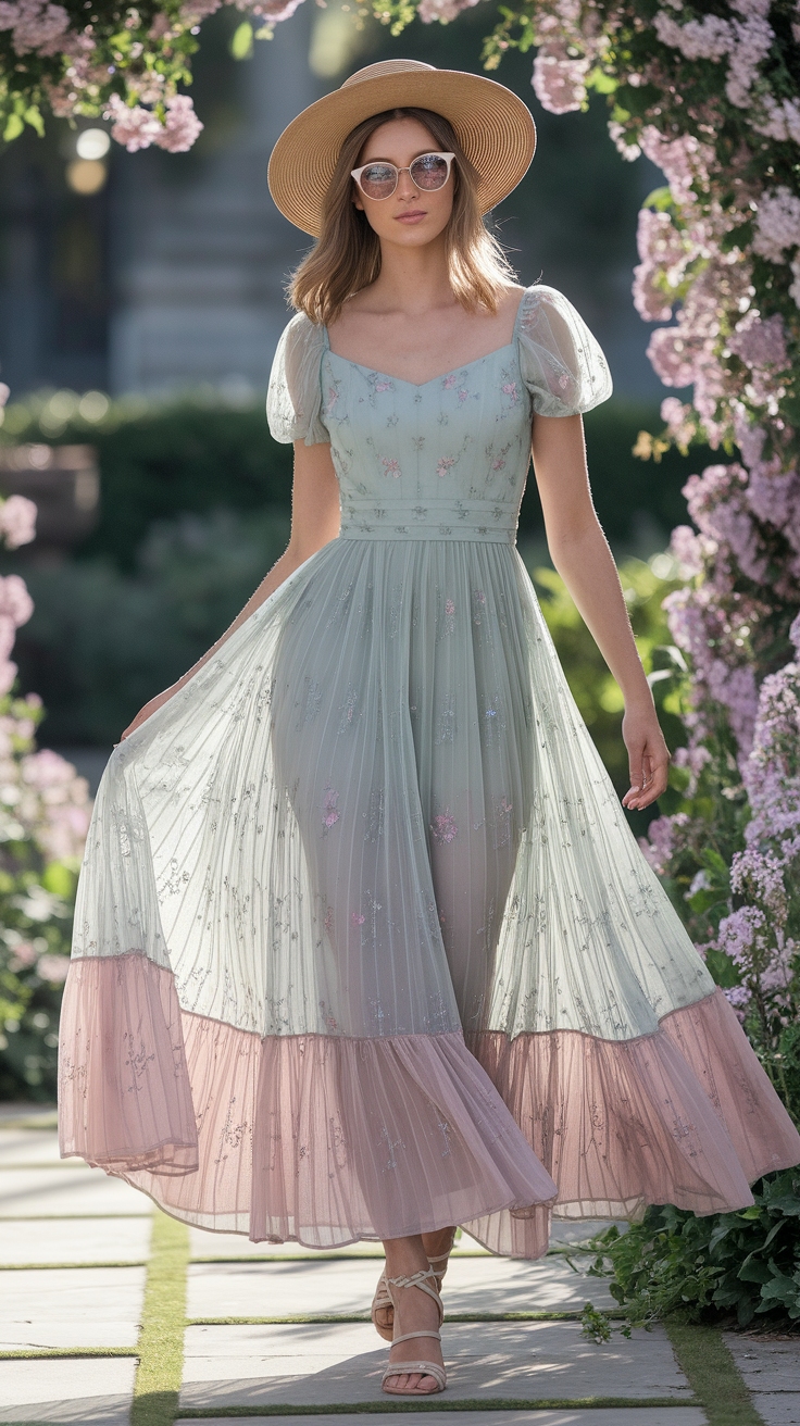 How to Style an Organza Maxi Dress for Any Event outfit idea