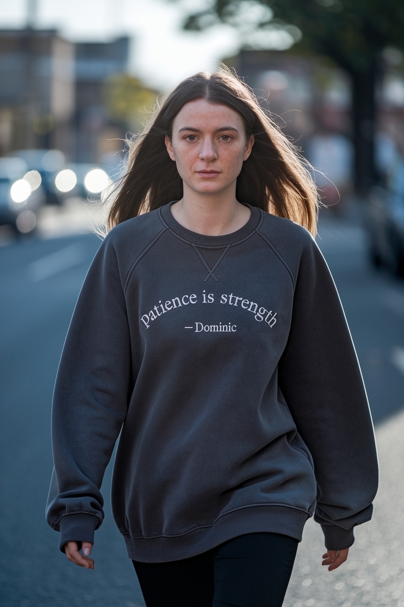 Patience is Strength Dominic: The Art of Waiting outfit idea