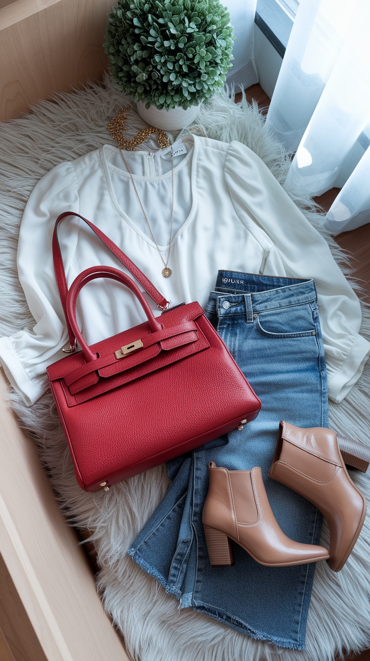 Creative Red Bag Outfit Ideas to Elevate Your Look outfit idea