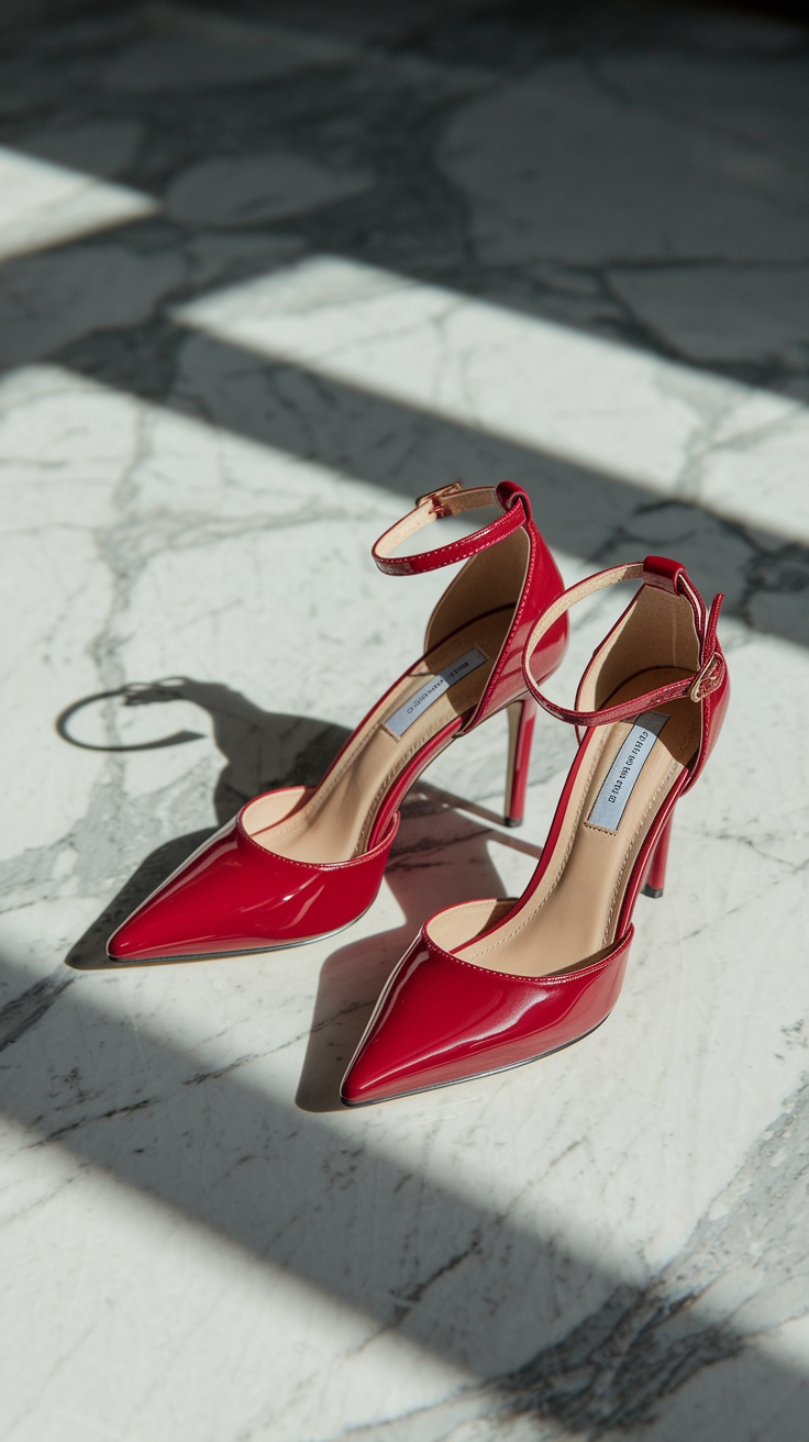Elevate Your Look with Stunning Red Heels outfit idea