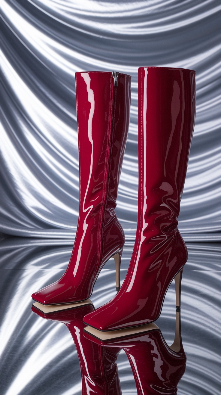 Elevate Your Look with Red High Boots outfit idea