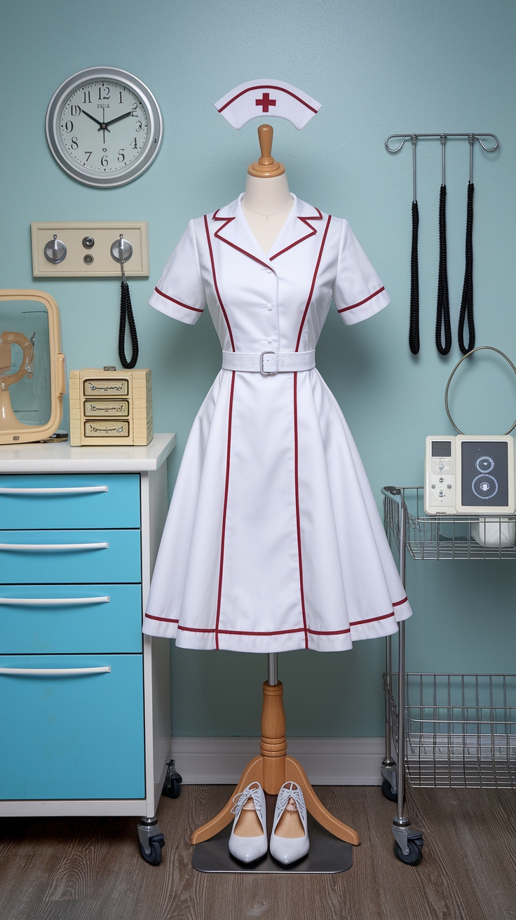 How to Style a Vintage Retro Nurse Outfit Today outfit idea