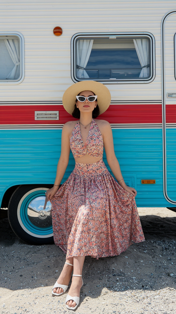 Plan Your Retro Vacation Outfit This Summer outfit idea