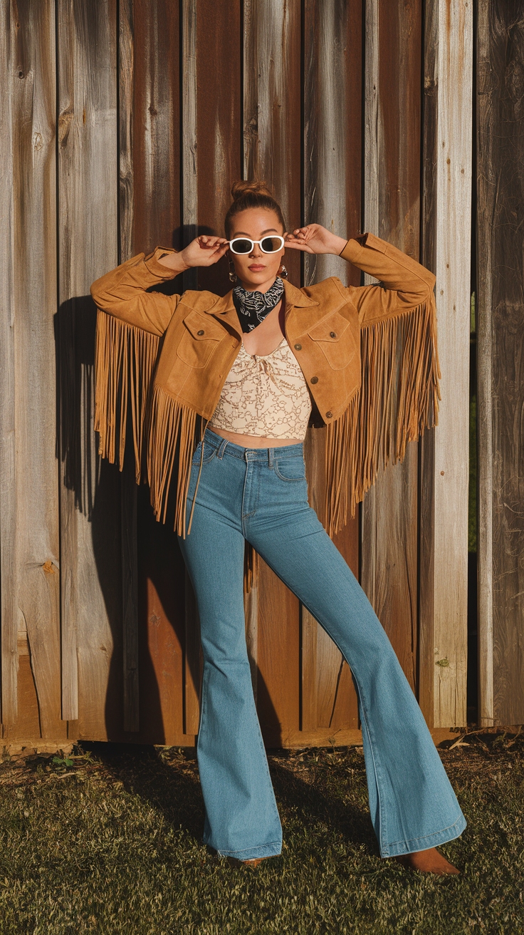 Retro Western Aesthetic Outfits for a Trendy Look outfit idea