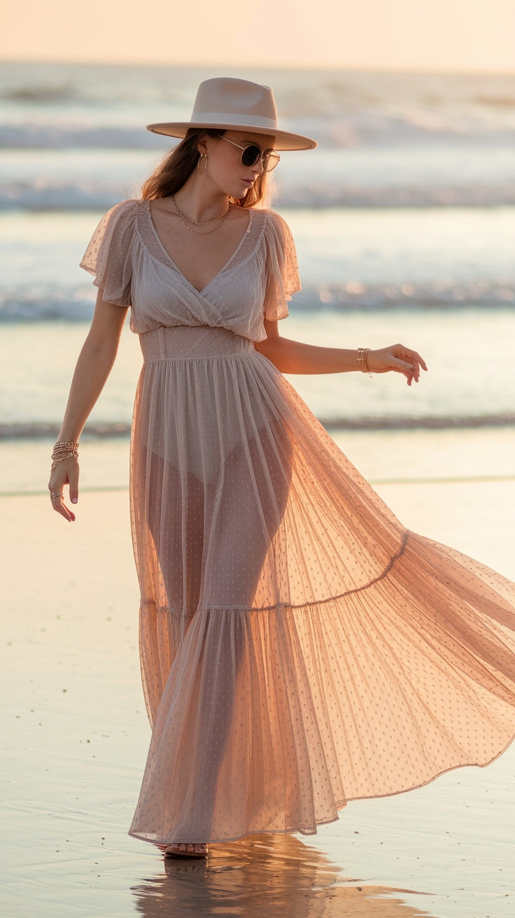 Styling Your Sheer Maxi Dress for Every Occasion outfit idea