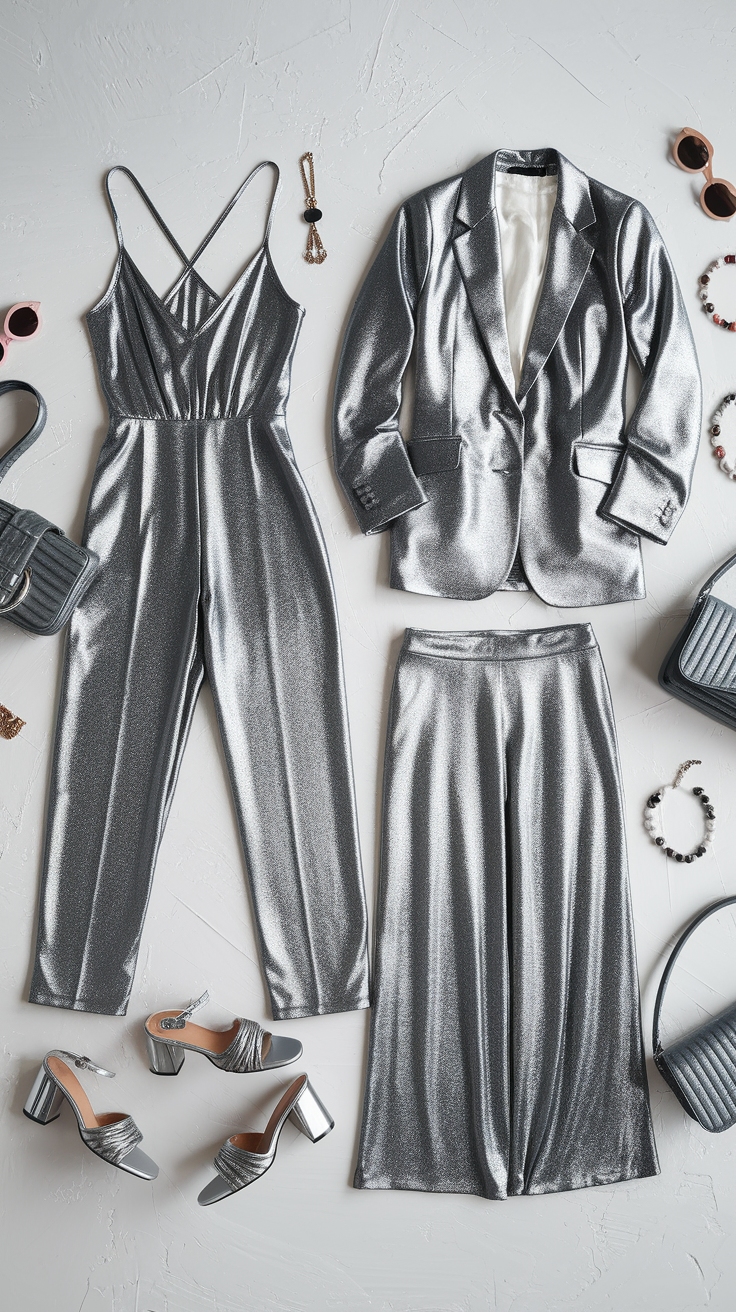 Stylish Silver Metallic Outfits for Any Occasion outfit idea