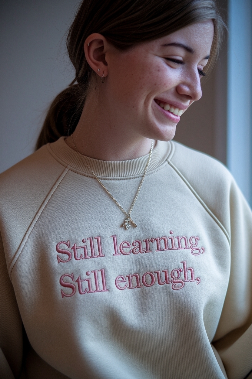 Still Learning, Still Enough: Embrace Growth outfit idea