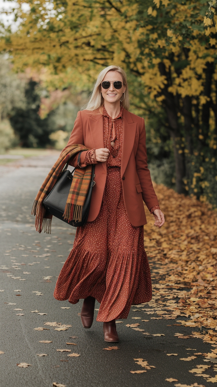 Styling Maxi Dresses for Fall: Cozy and Fashionable Ideas outfit idea