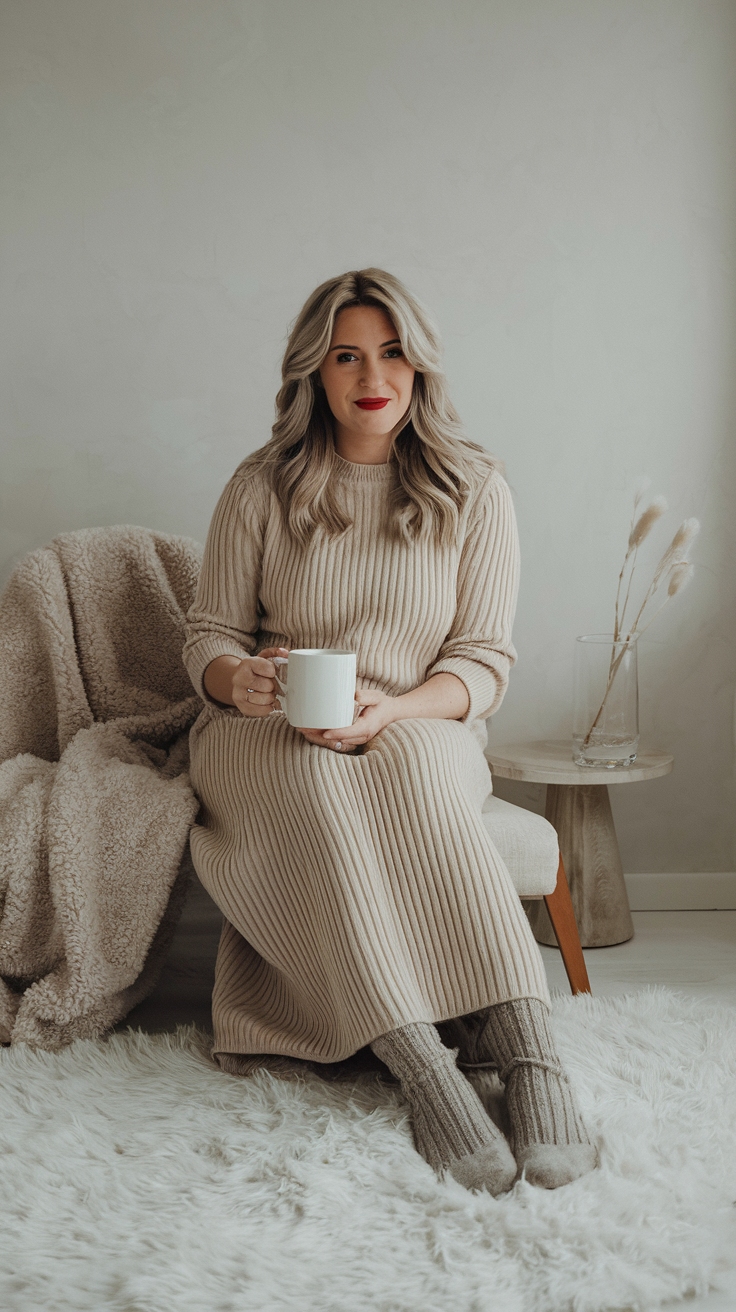 Sweater Dresses Maxi: Transitioning into Summer Style outfit idea