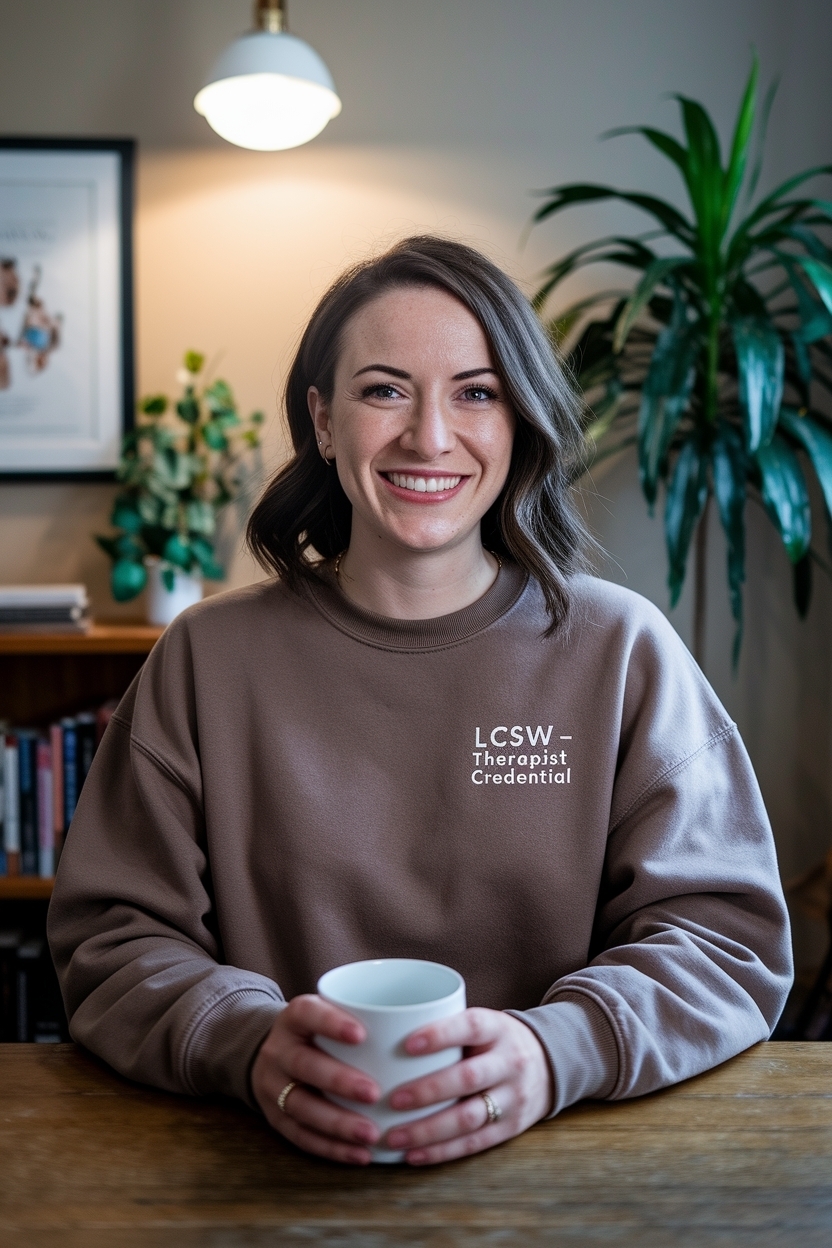 Therapist Credential Crewneck: Celebrate Mental Health Awareness outfit idea