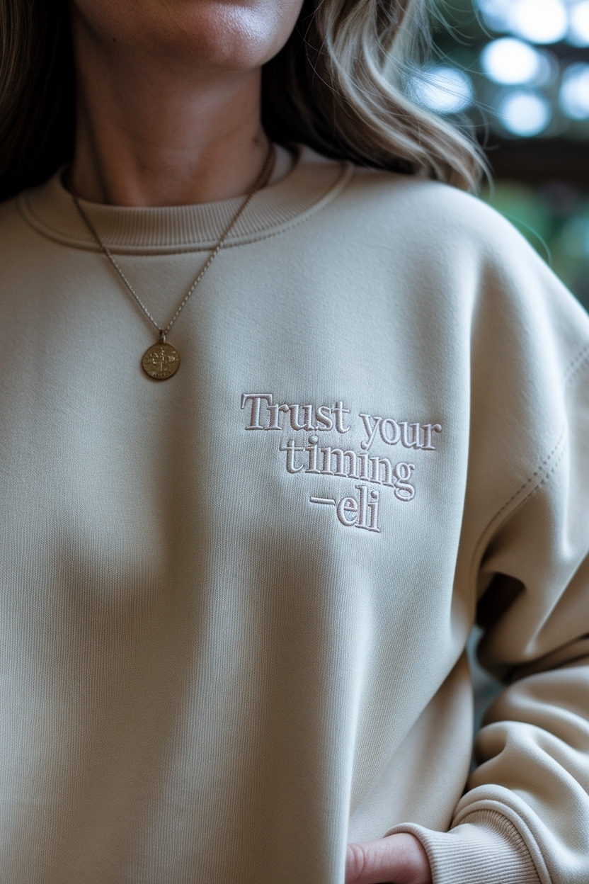 Trust Your Timing Eli: The Importance of Patience outfit idea