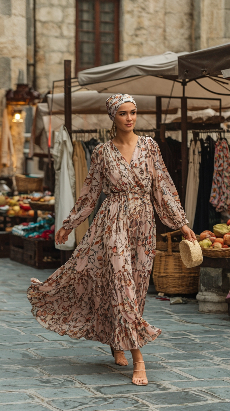 Chic Turkish Maxi Dresses for Effortless Style outfit idea