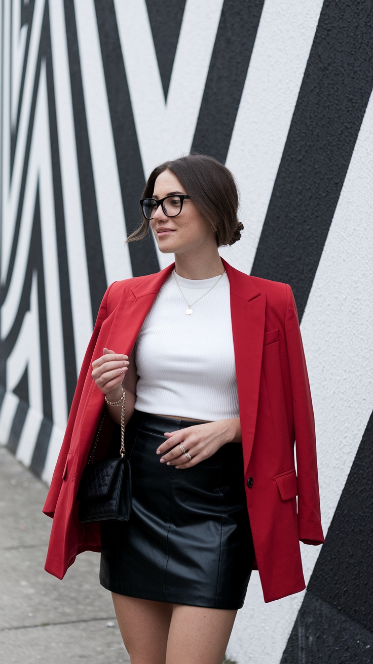 Crafting a White Red Black Outfit for Every Occasion outfit idea